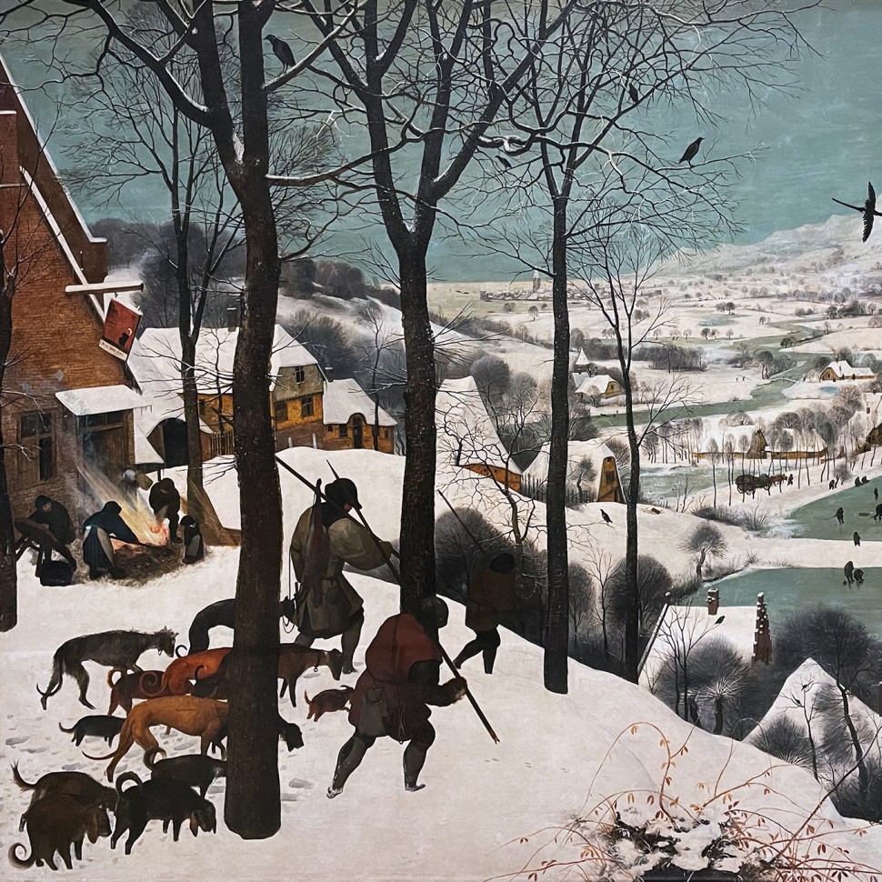 Питер Брейгель (Мужицкий) — Охотники на снегу (Зима), 1565