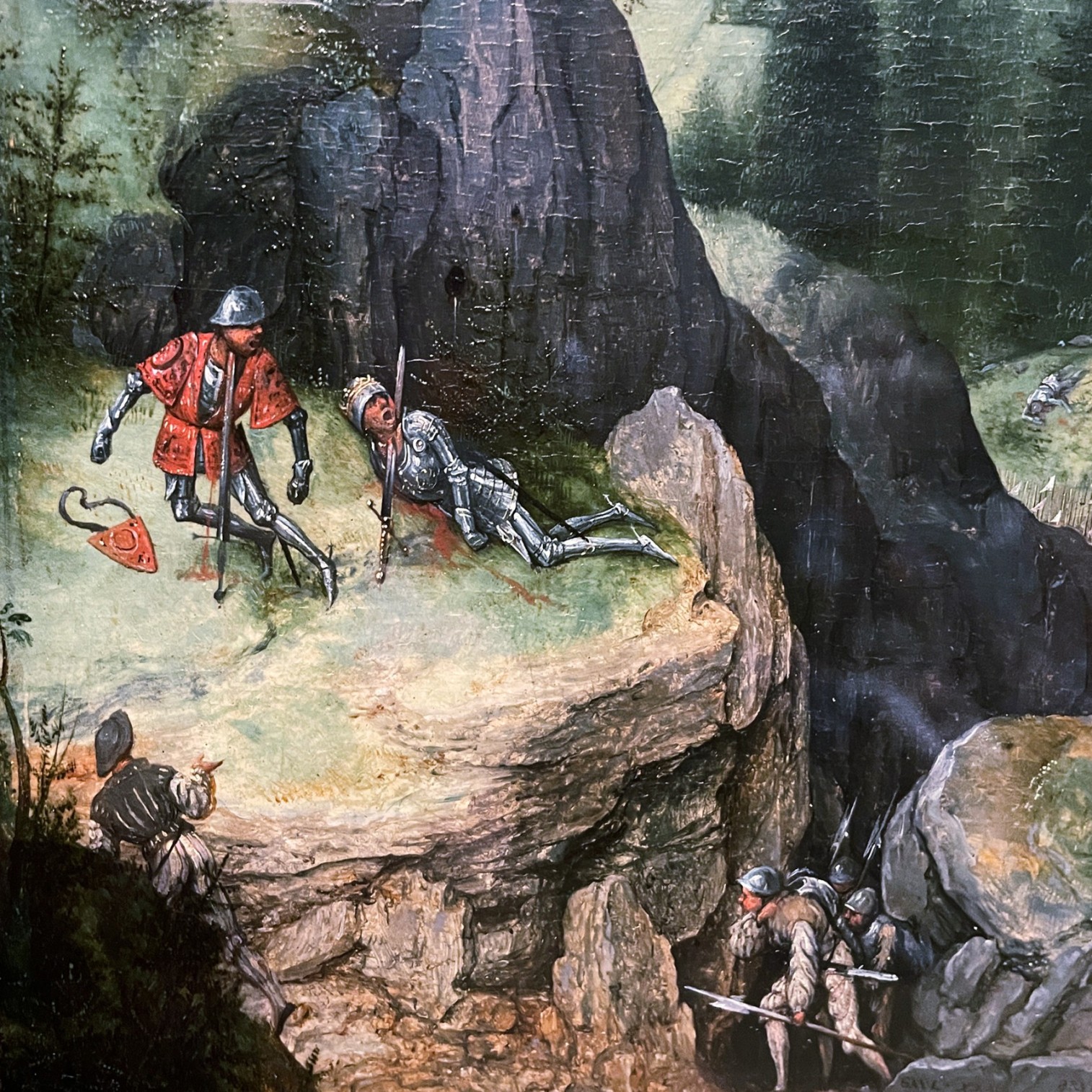 Питер Брейгель (Мужицкий) — Самоубийство Саула, 1562 (фрагмент)