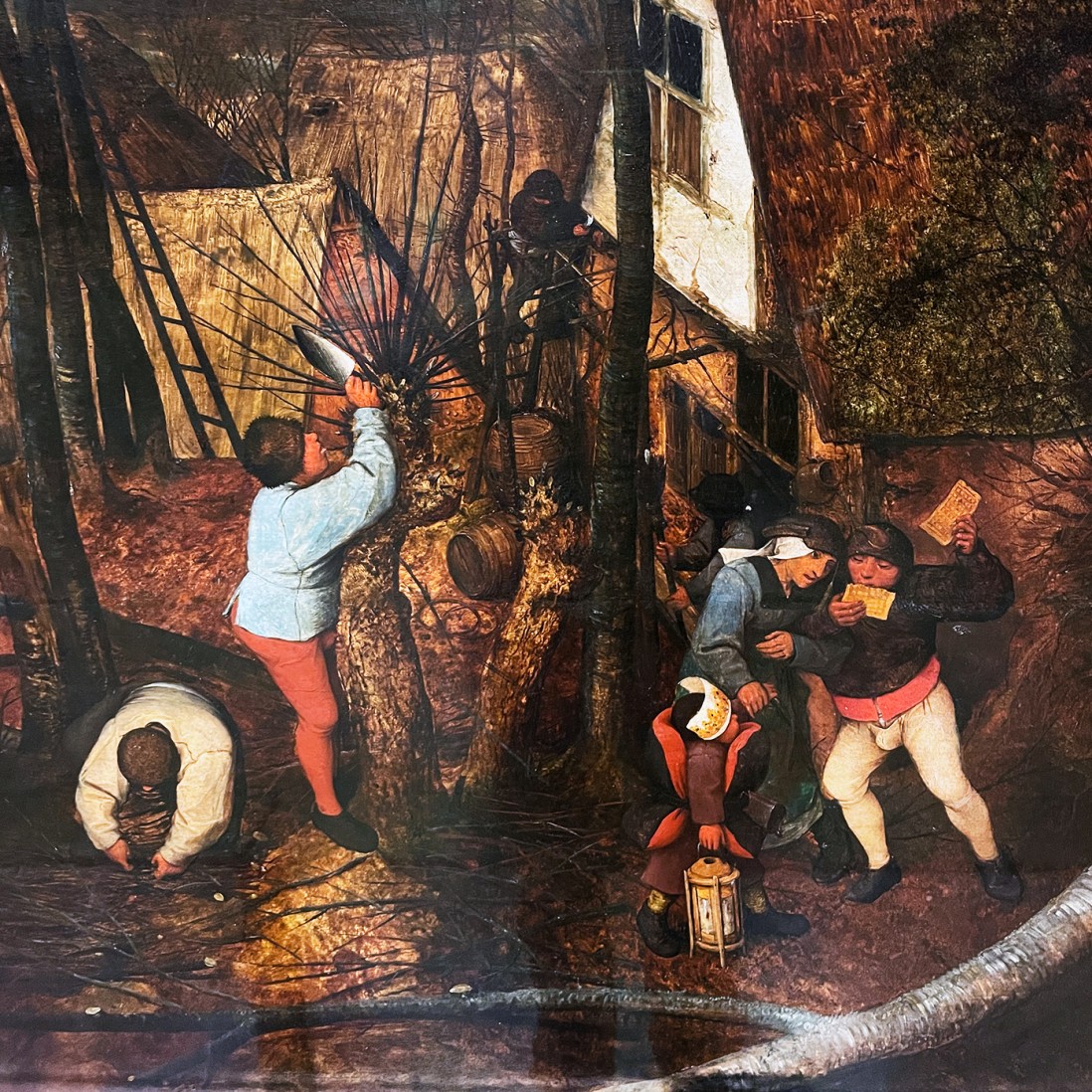 Питер Брейгель (Мужицкий) — Хмурый день (Ранняя весна), 1565 (фрагмент)