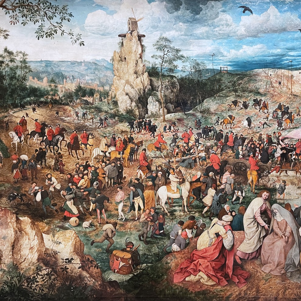 Питер Брейгель (Мужицкий) — Шествие на Голгофу, 1564