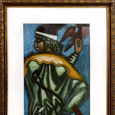 Дмитрий Стеллецкий — Декоративное панно из серии 'Времена года', Осень, 1921 (бумага, темпера, графитный карандаш), 1921, Франция