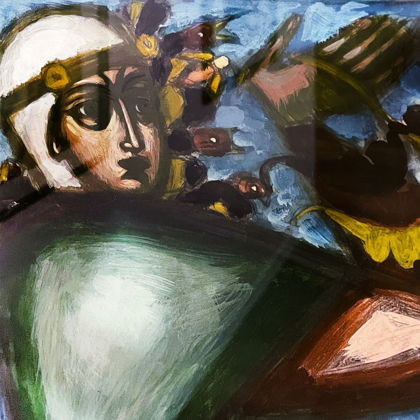 Дмитрий Стеллецкий — Декоративное панно из серии 'Времена года', Весна, 1921 (бумага, темпера, графитный карандаш), фрагмент, 1921, Франция