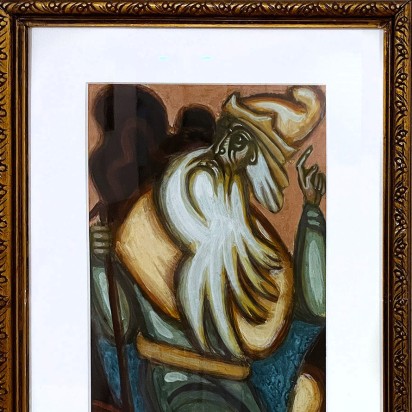 Дмитрий Стеллецкий — Декоративное панно из серии 'Времена года', Зима, 1921 (бумага, темпера, графитный карандаш), 1921, Франция