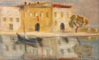 Михалис Эконому — Мартиг. Набережная Брескон (фланель, масло)