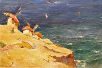 Михалис Эконому — Мельница (фланель, масло)