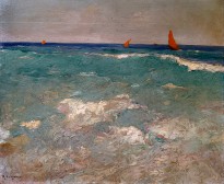 Михалис Эконому — Море (фланель, масло)