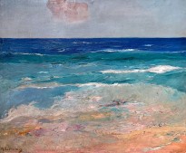 Михалис Эконому — Море (фланель, масло)