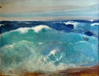 Михалис Эконому — Океан (картон, масло)