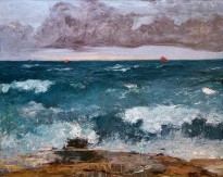 Михалис Эконому — Океан (фланель, масло)