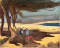 Михалис Эконому — Под Мегарой (фланель, масло)