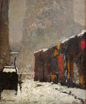 Михалис Эконому — Рыбацкий домик (картон, масло)