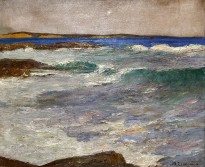 Михалис Эконому — Эгейское море (фланель, масло)