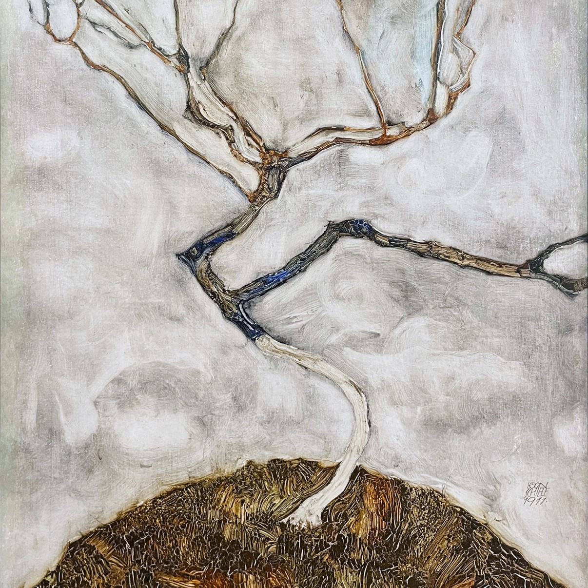 Эгон Шиле — Деревце поздней осенью, 1911 (холст, масло)