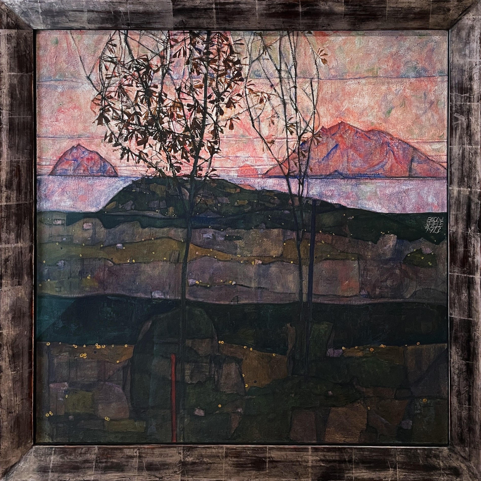 Эгон Шиле — Закат, 1913 (холст, масло)