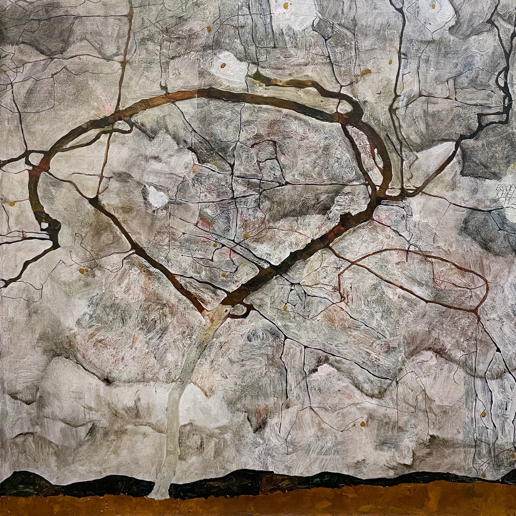 Эгон Шиле — Зимнее дерево, 1912 (холст, масло)