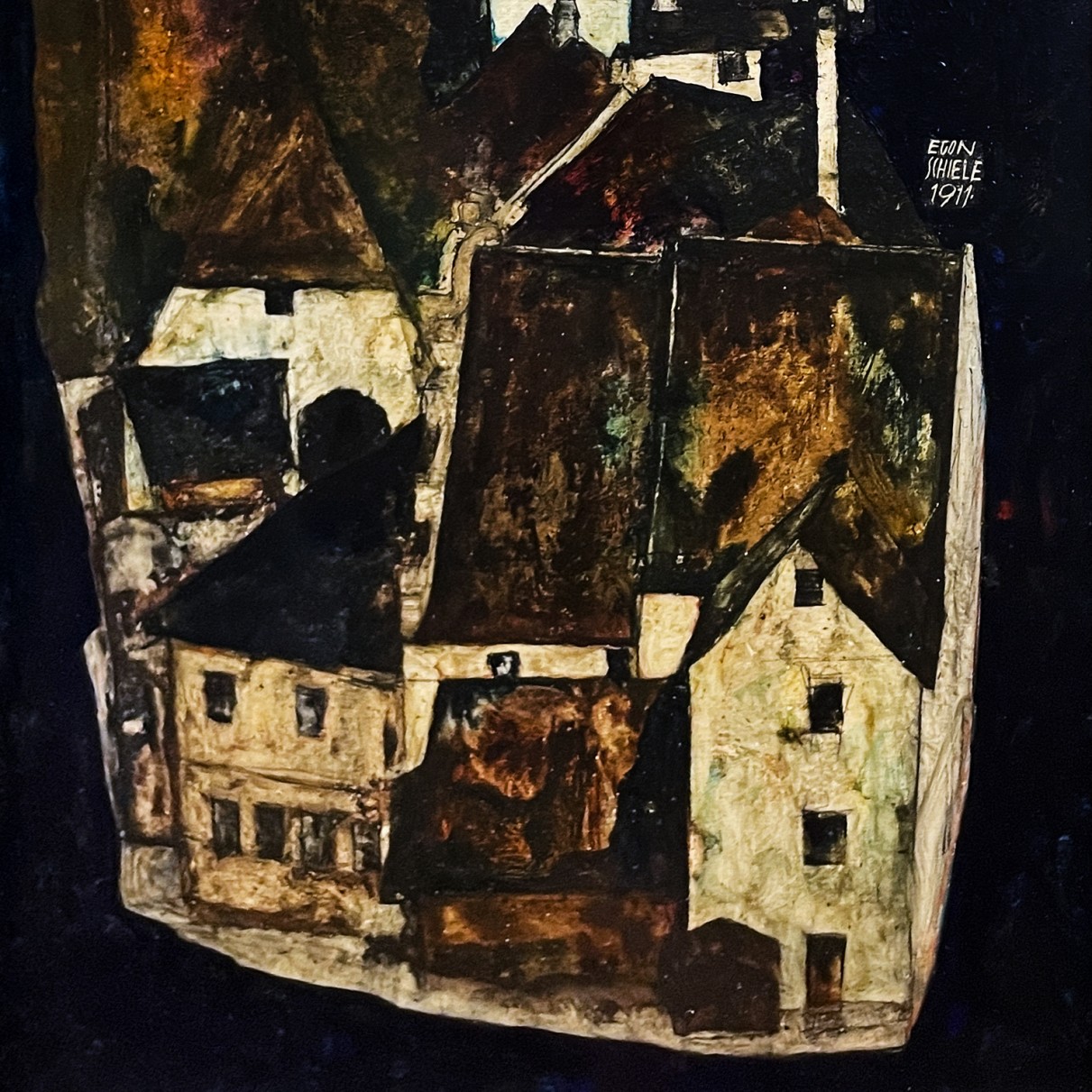 Эгон Шиле — Мертвый город III [Город на Голубой реке III), 1911 (холст, масло)