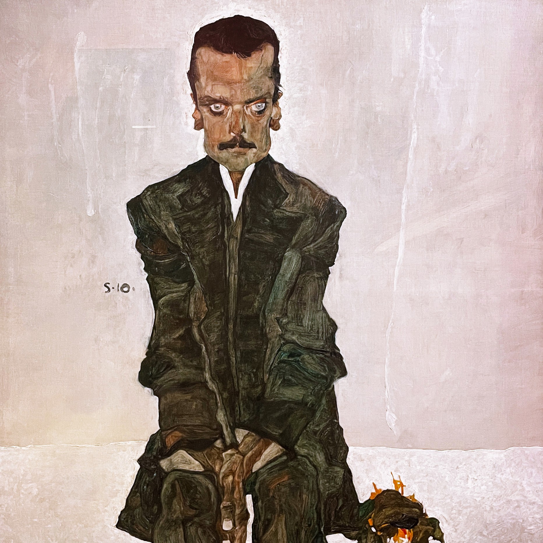 Эгон Шиле — Портрет Эдварда Космака, 1910 (холст, масло)