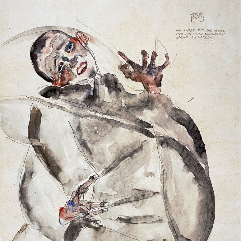 Эгон Шиле — 'Ради искусства и моих любовников я с радостью претерплю до конца!', 1912