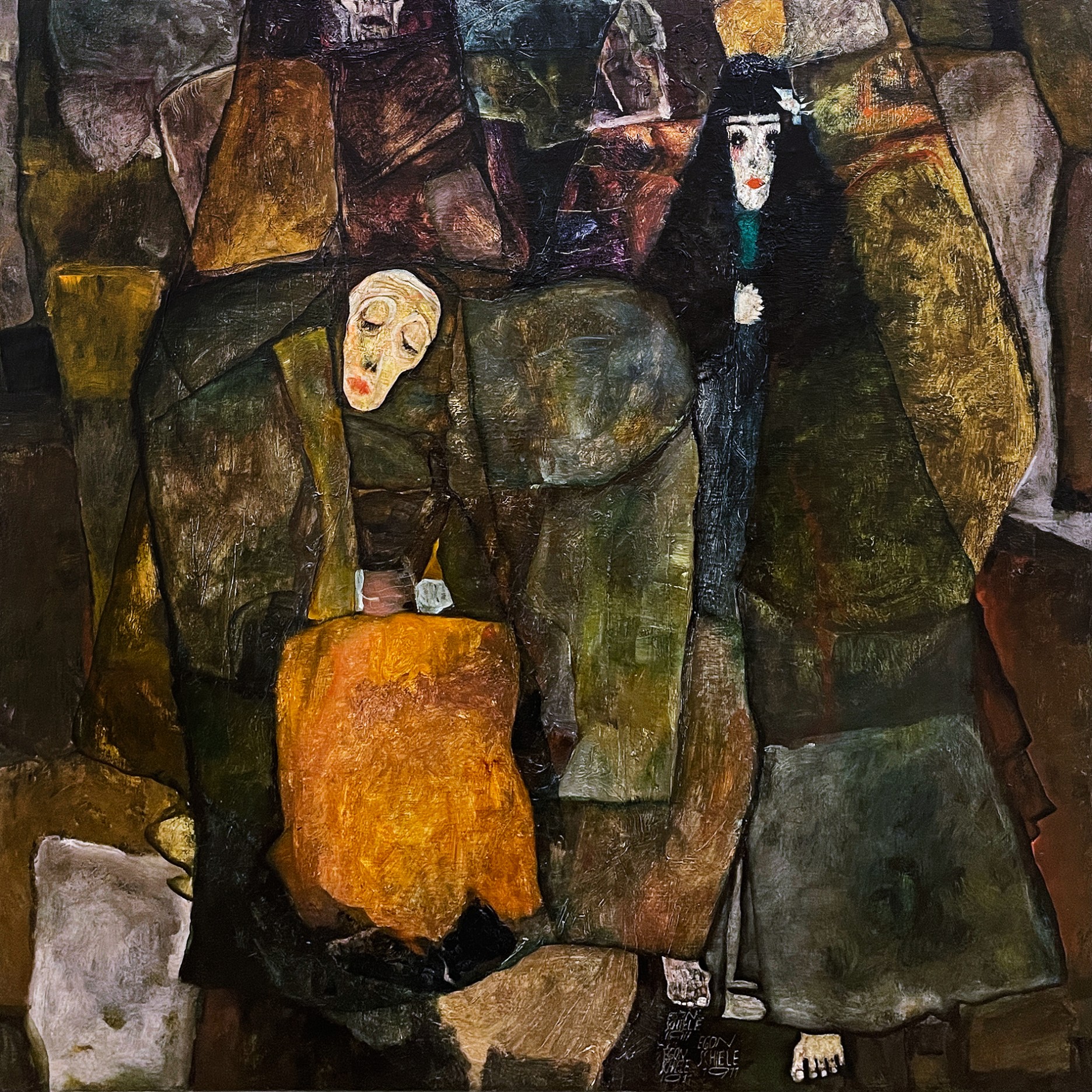 Эгон Шиле — Шествие, 1911 (холст, масло)
