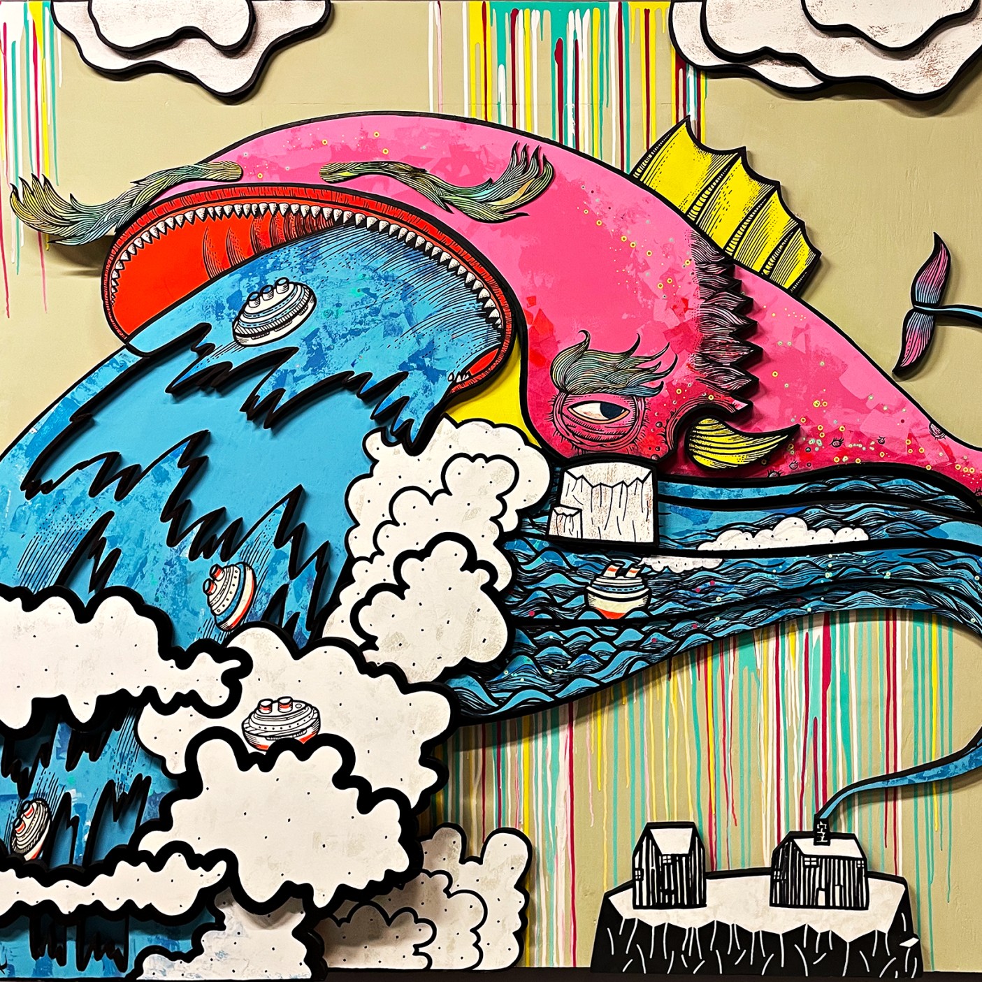 Егор Субботин — Рыба-кит, 2022 (смешанная техника)