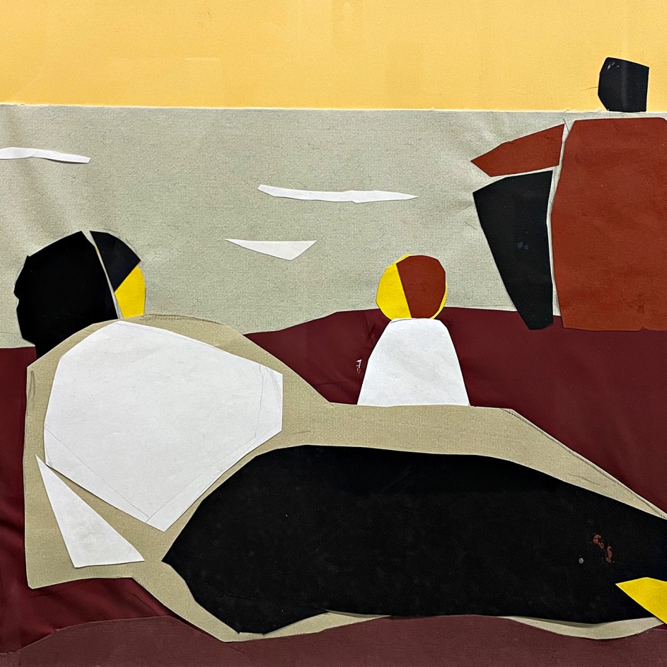 Елена Натаревич — Из цикла На заливе 2, 2022 (бумага, коллаж)