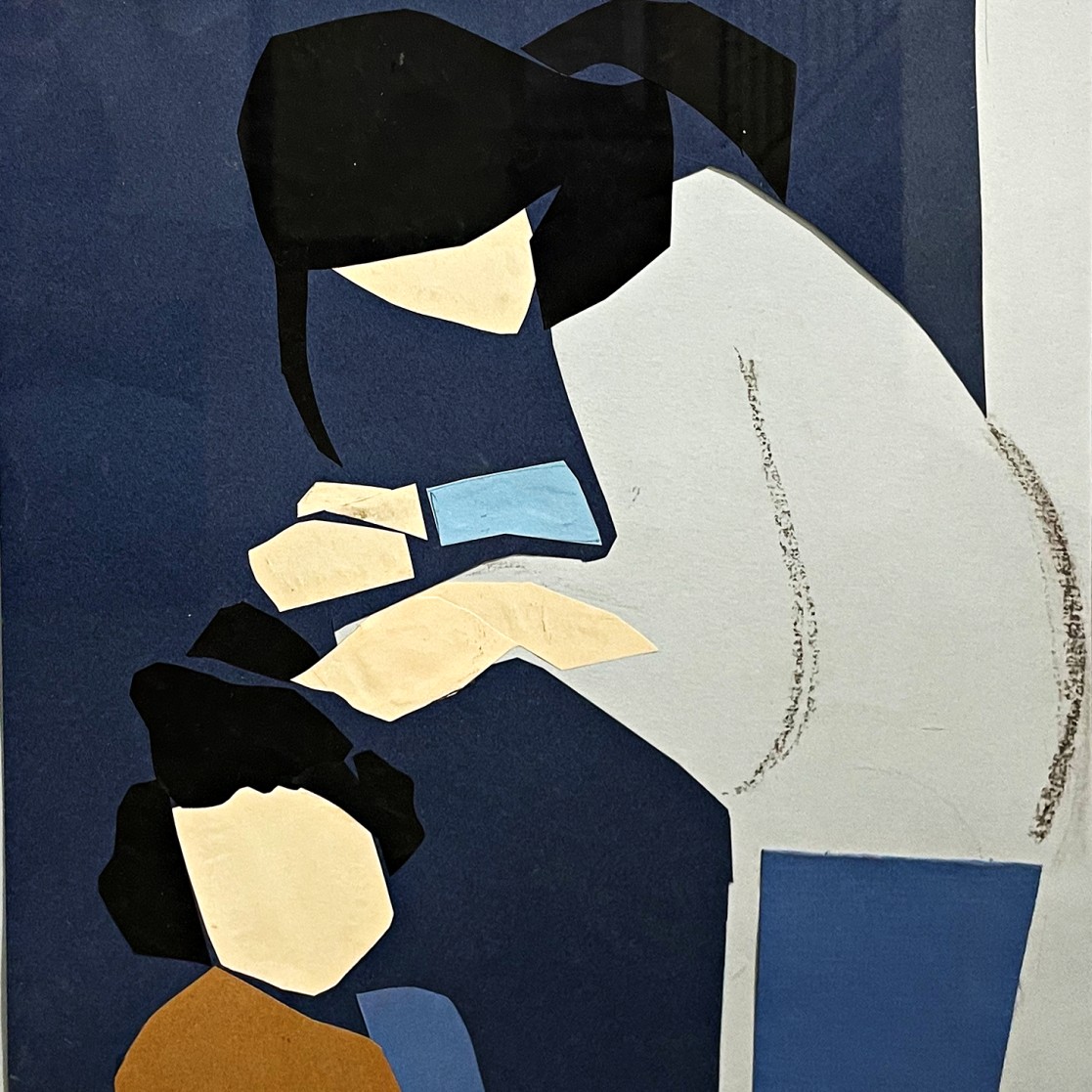 Елена Натаревич — Прическа, 2016 (бумага, коллаж)