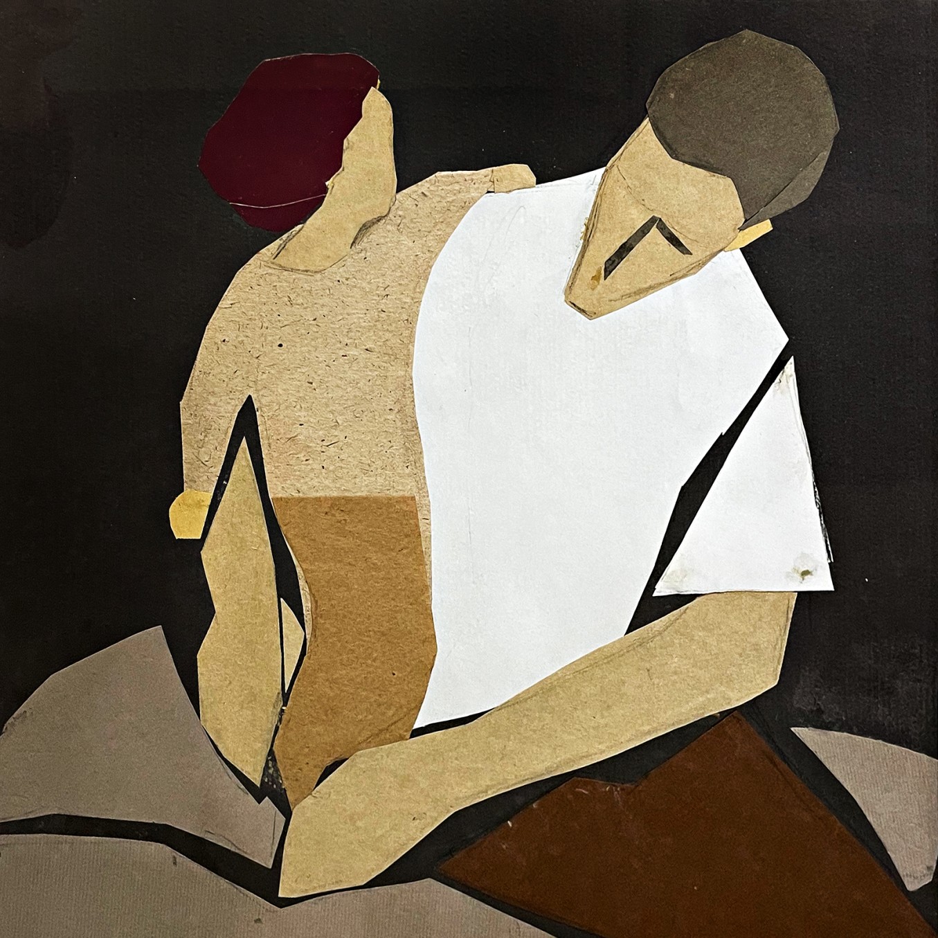 Елена Натаревич — Утро, 2016 (бумага, коллаж)