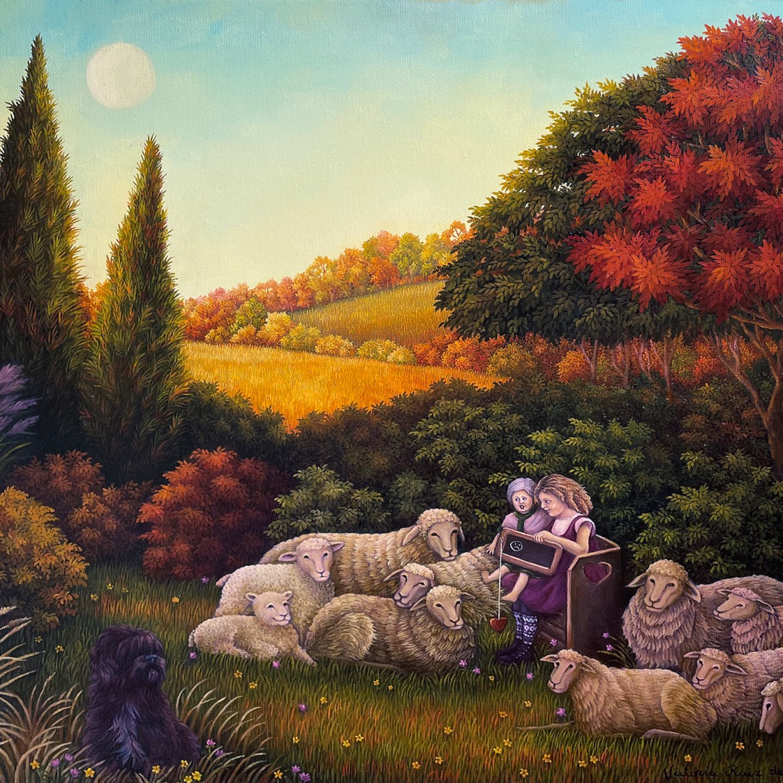 Виктория Руис де Кортазар Эвия — Любовь стирает печаль, 2019 (холст, масло) Испания