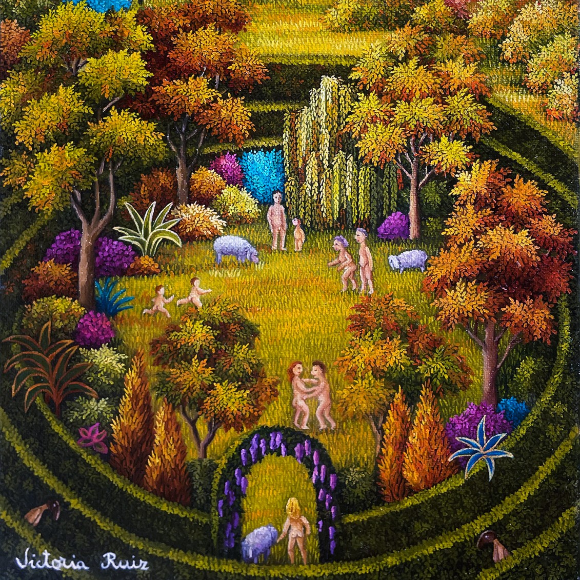 Виктория Руис де Кортазар Эвия — Самое длинное путешествие III, 2021 (холст, масло) Испания