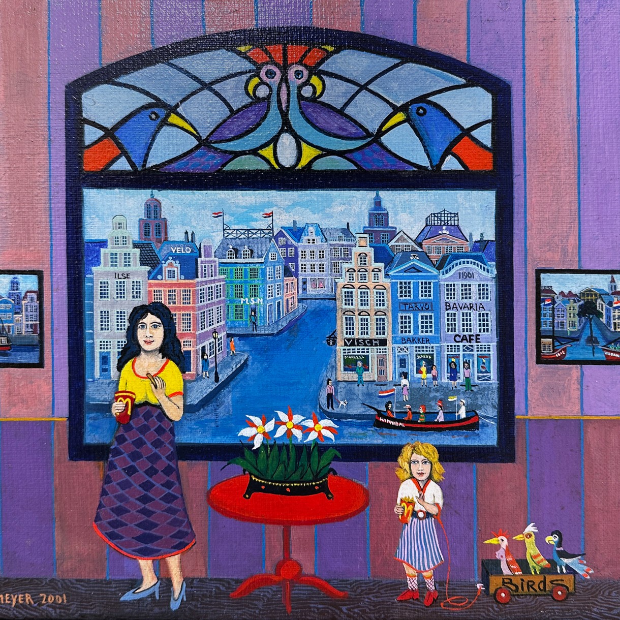 Джуп Плазмеер — Мать и дочь, 1996 (холст, масло) Голландия