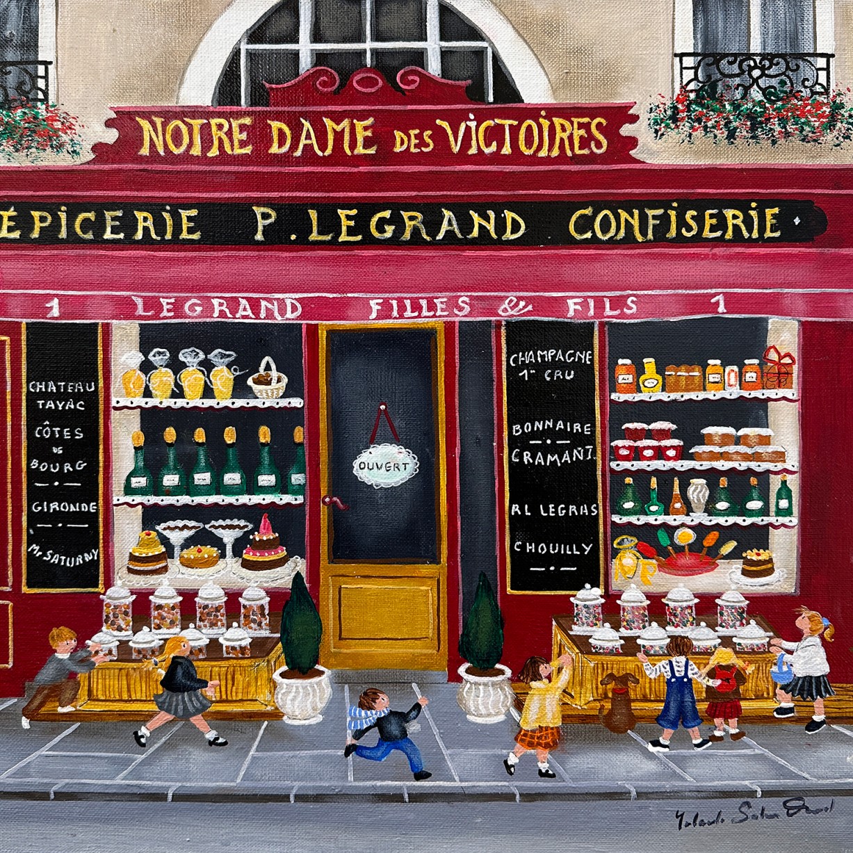 Йоланд Сальман-Дюваль — Дети Леграна, 2022 (холст, масло) Франция