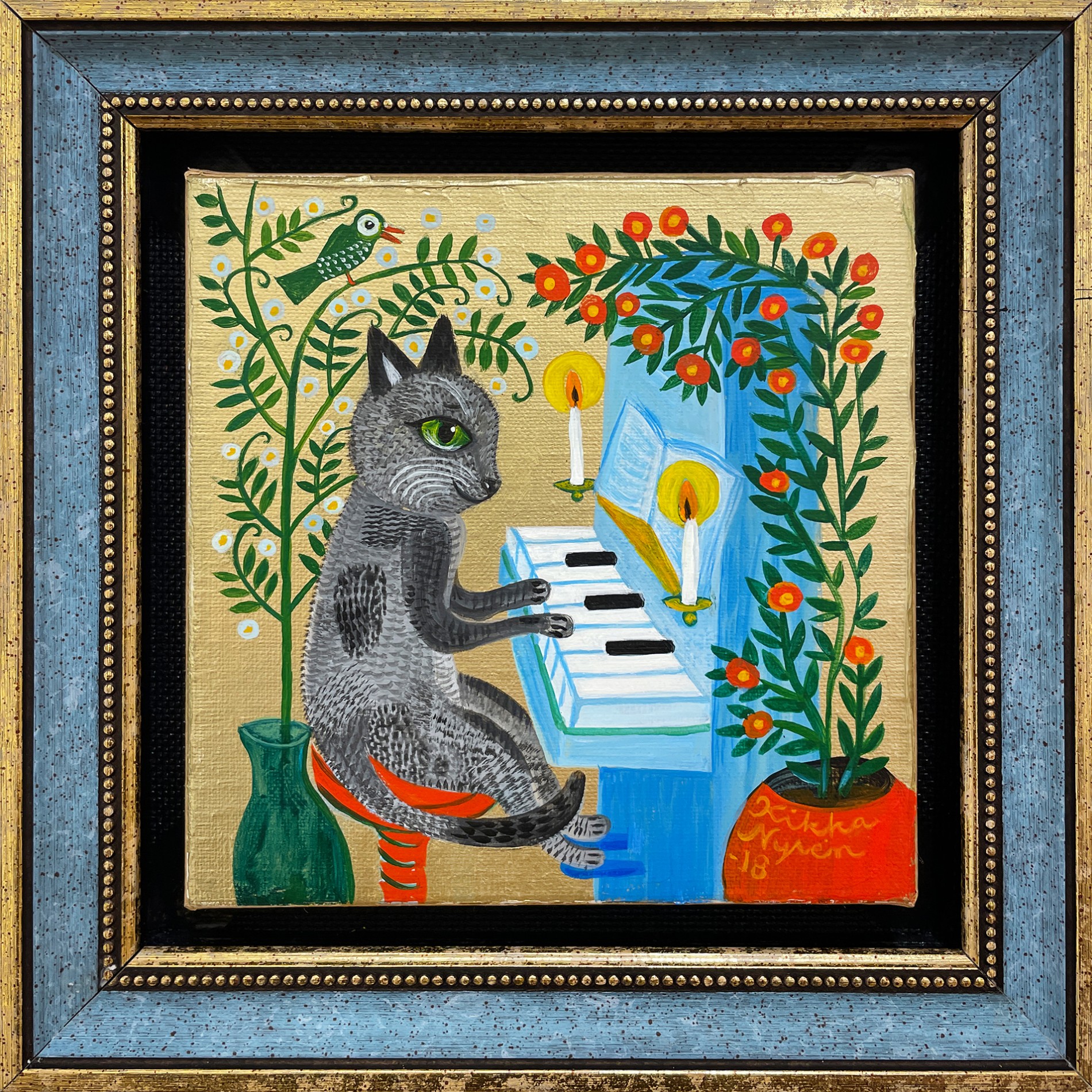 Кикка Ниирен — Пианист, 2021 (холст, акрил) Финляндия