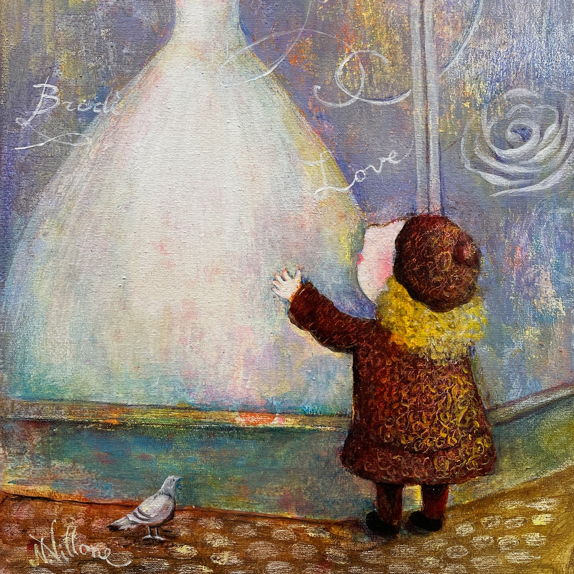 Наташа Виллон — Мама, почему я не могу выйти замуж сейчас?, 2022 (холст, акрил) Словения