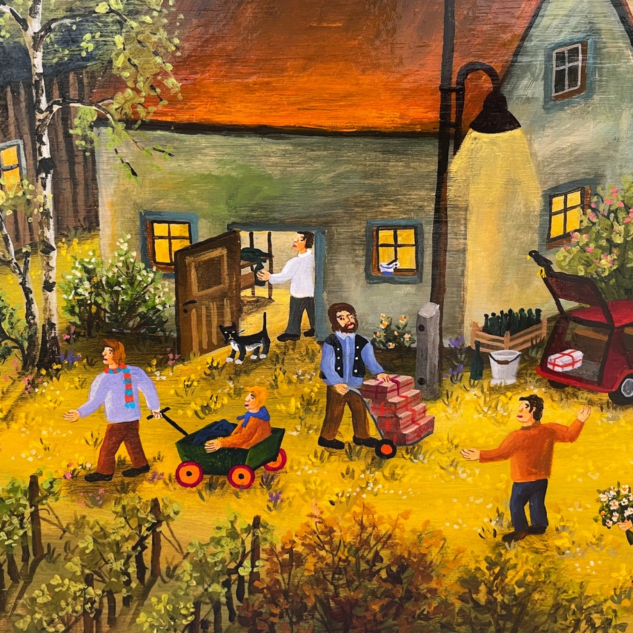 Олаф Ульбрихт — Винодельня (фрагмент), 2017 (доска, акрил) Германия