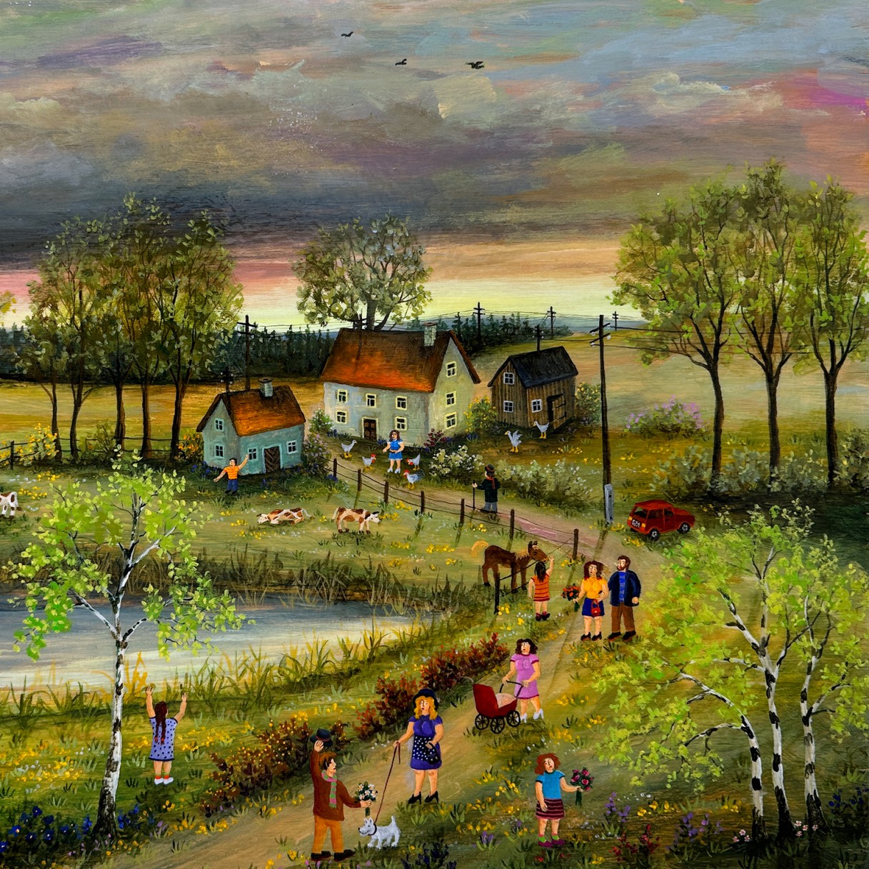 Олаф Ульбрихт — День матери , 2018 (доска, масло) Германия