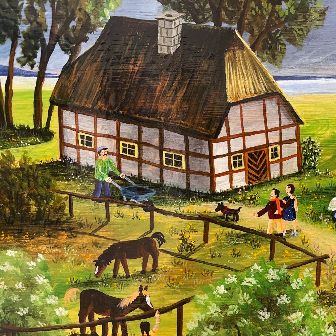 Олаф Ульбрихт — Рыбачий полуостров (фрагмент), 2011 (доска, акрил) Германия