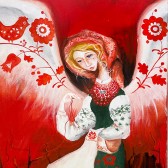Светлана Рудикова — Украинская вышивальщица. Создание новой жизни (триптих), 2022 (холст, масло) Украина
