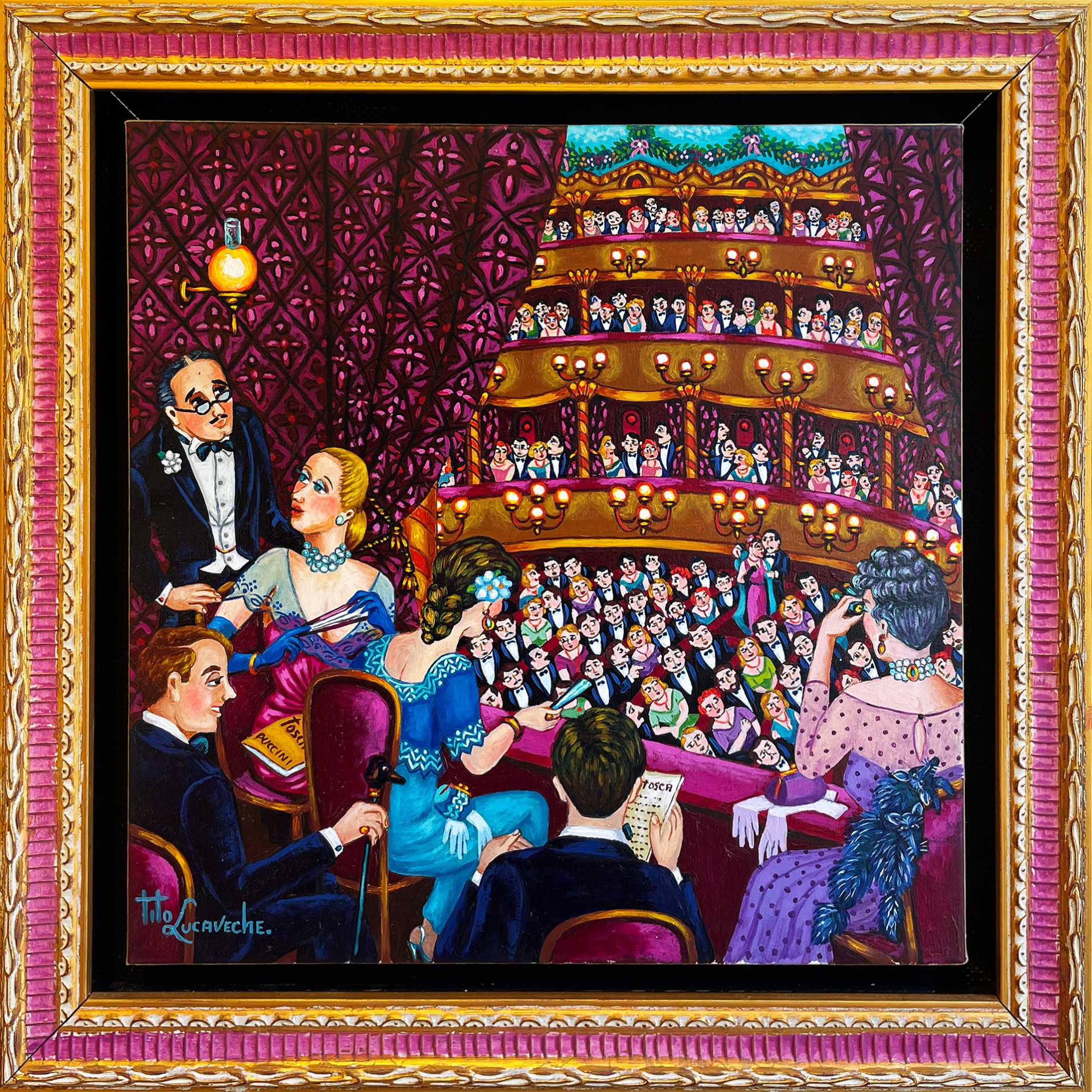 Тито Лукавеш — Антракт в опере, 2020 (холст, масло) Испания