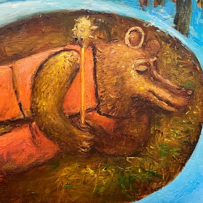 Евгений Титов — Незванные гости, 2022 (холст, масло)