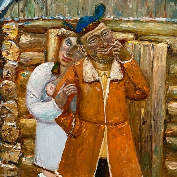 Евгений Титов — После баньки, 2022 (холст, масло)