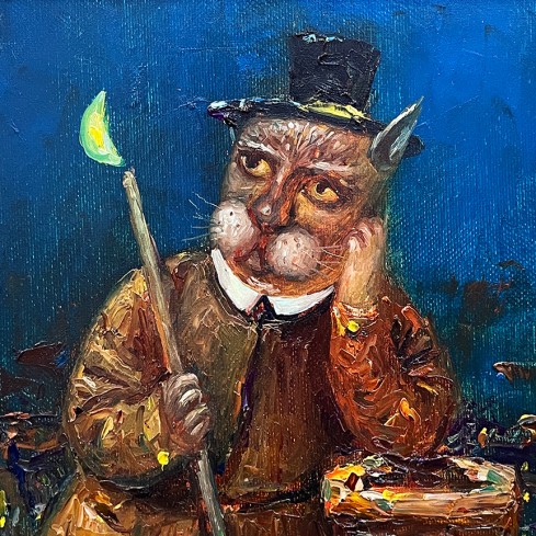 Евгений Титов — Трубочист, 2022 (холст, масло)