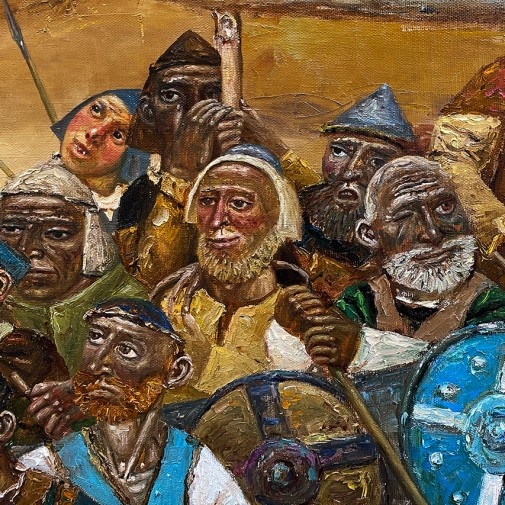 Евгений Титов — На новые земли, 2022 (холст, масло), фрагмент