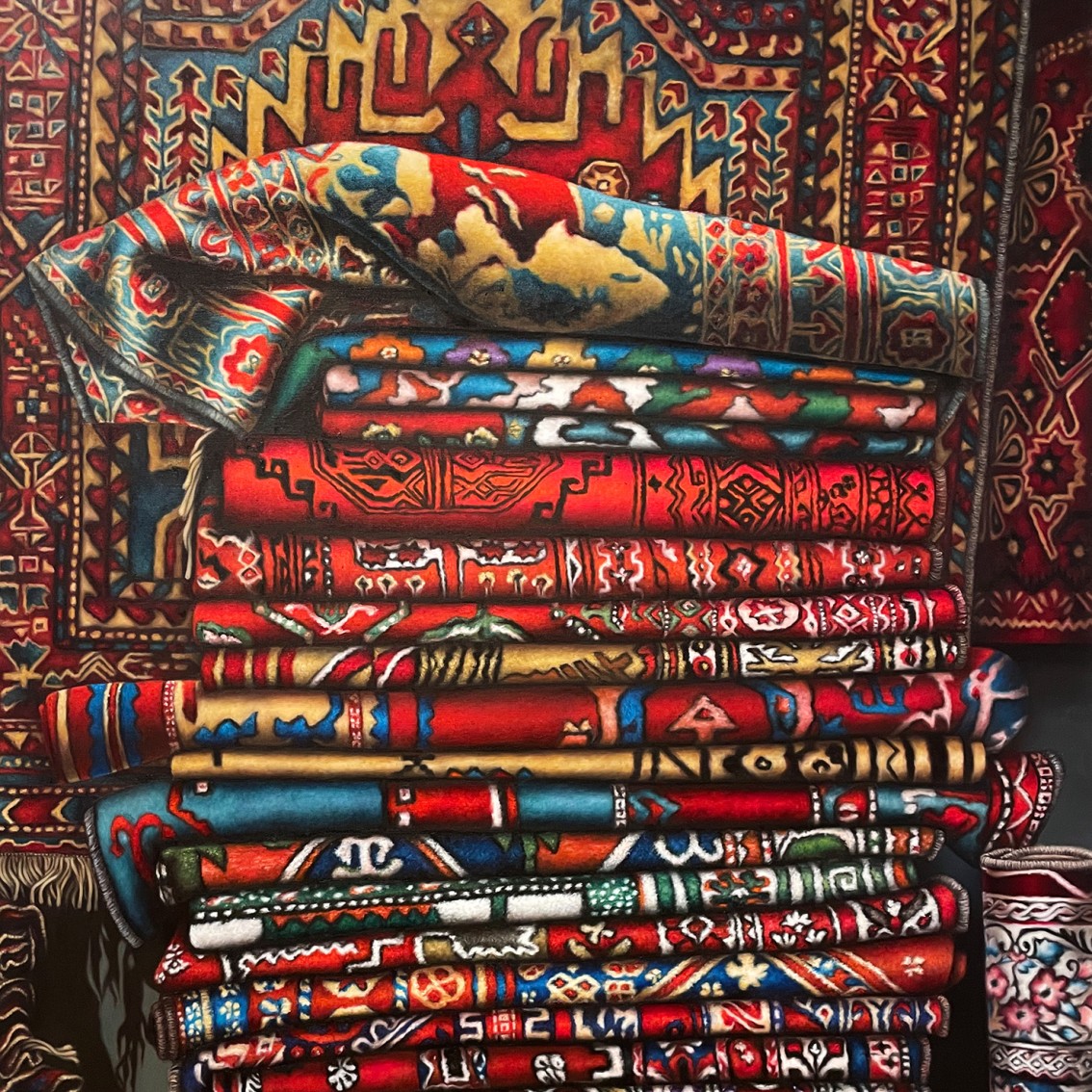 Фатима Абу Руми — Без названия, 2024 (холст, масло)