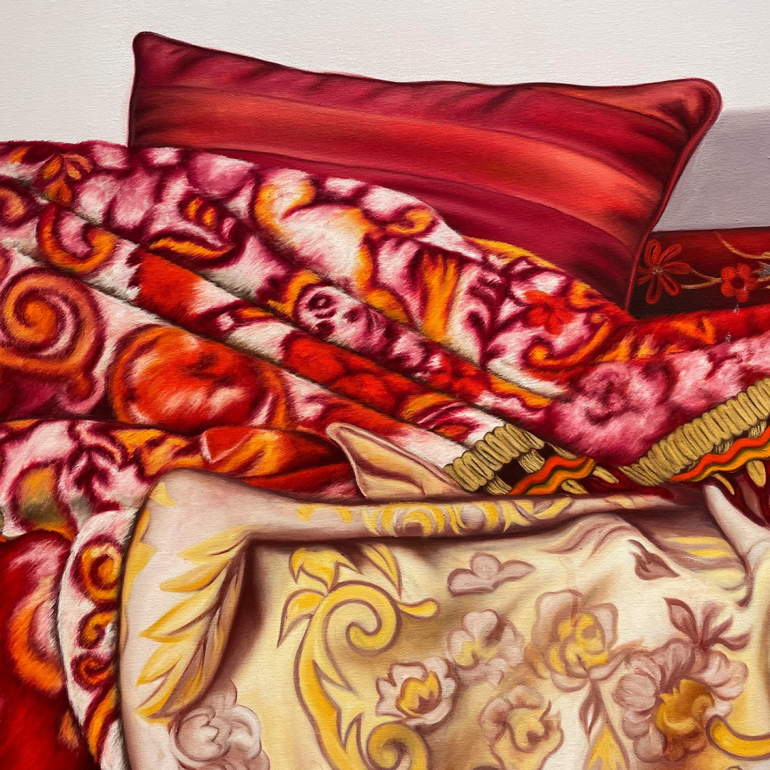 Фатима Абу Руми — Венера Палестинская III, 2017 (холст, масло) фрагмент