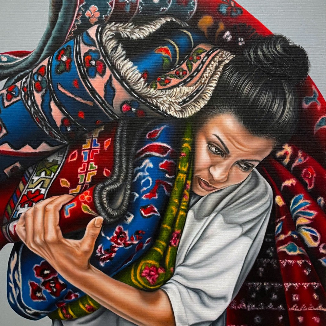 Фатима Абу Руми — Ноша, 2022 (холст, масло)