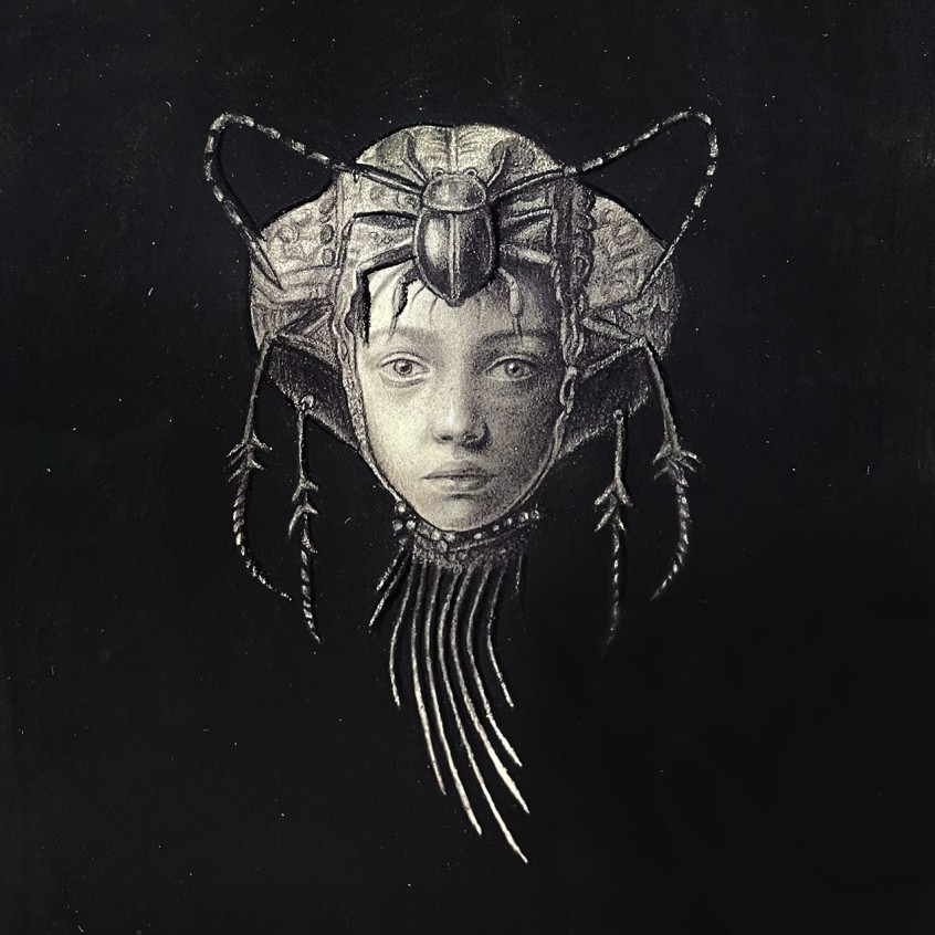 Эдит Бен Гида — Спасённое человечество I, 2024 (масло на бумаге)