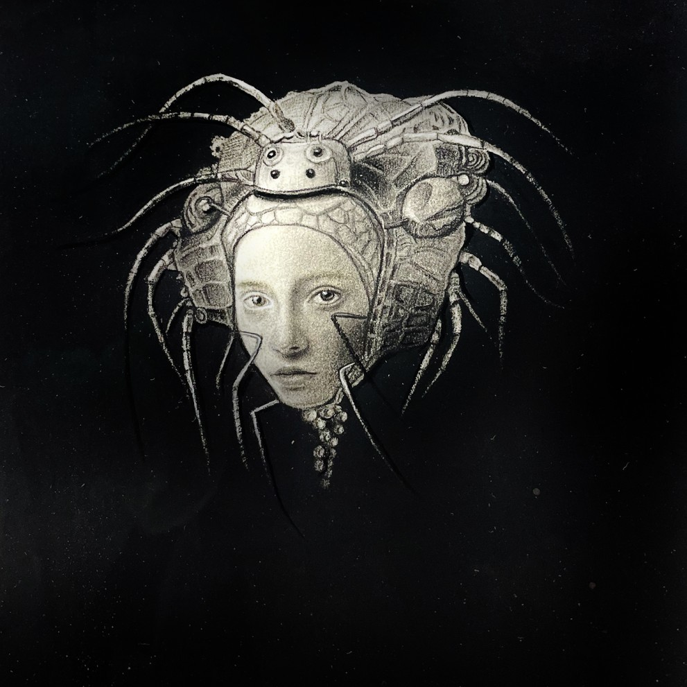 Эдит Бен Гида — Спасённое человечество II, 2024 (масло на бумаге)