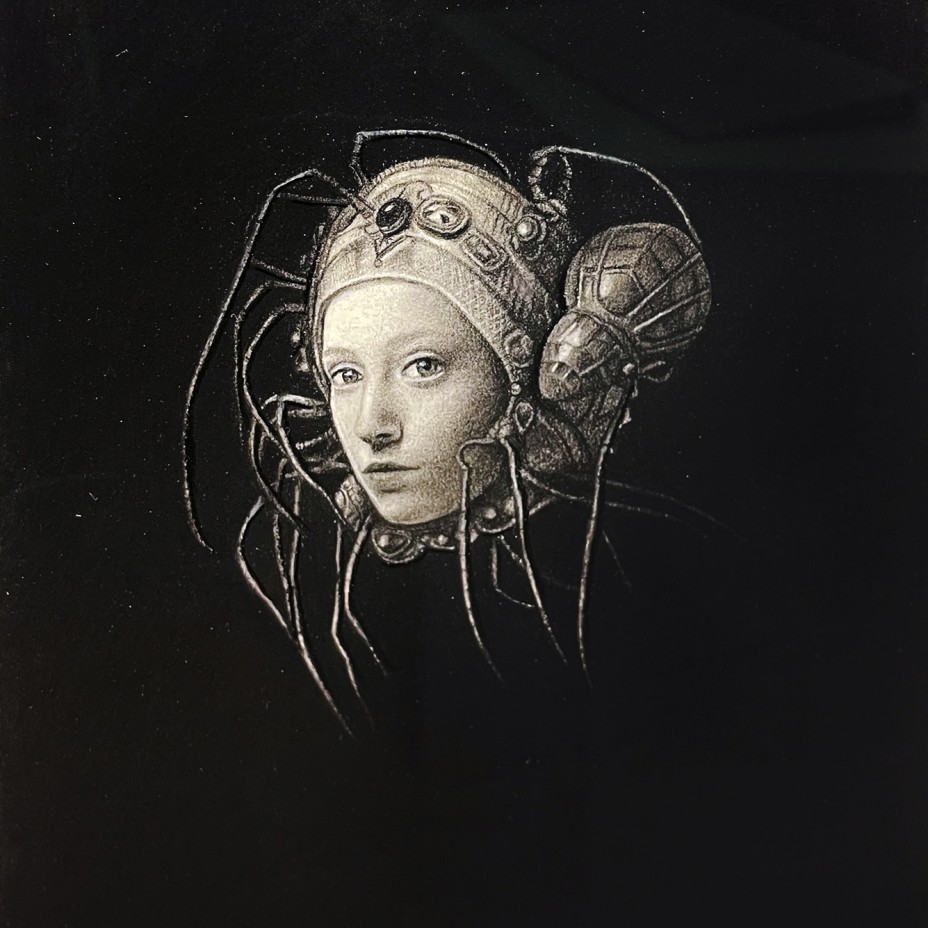 Эдит Бен Гида — Спасённое человечество III, 2024 (масло на бумаге)