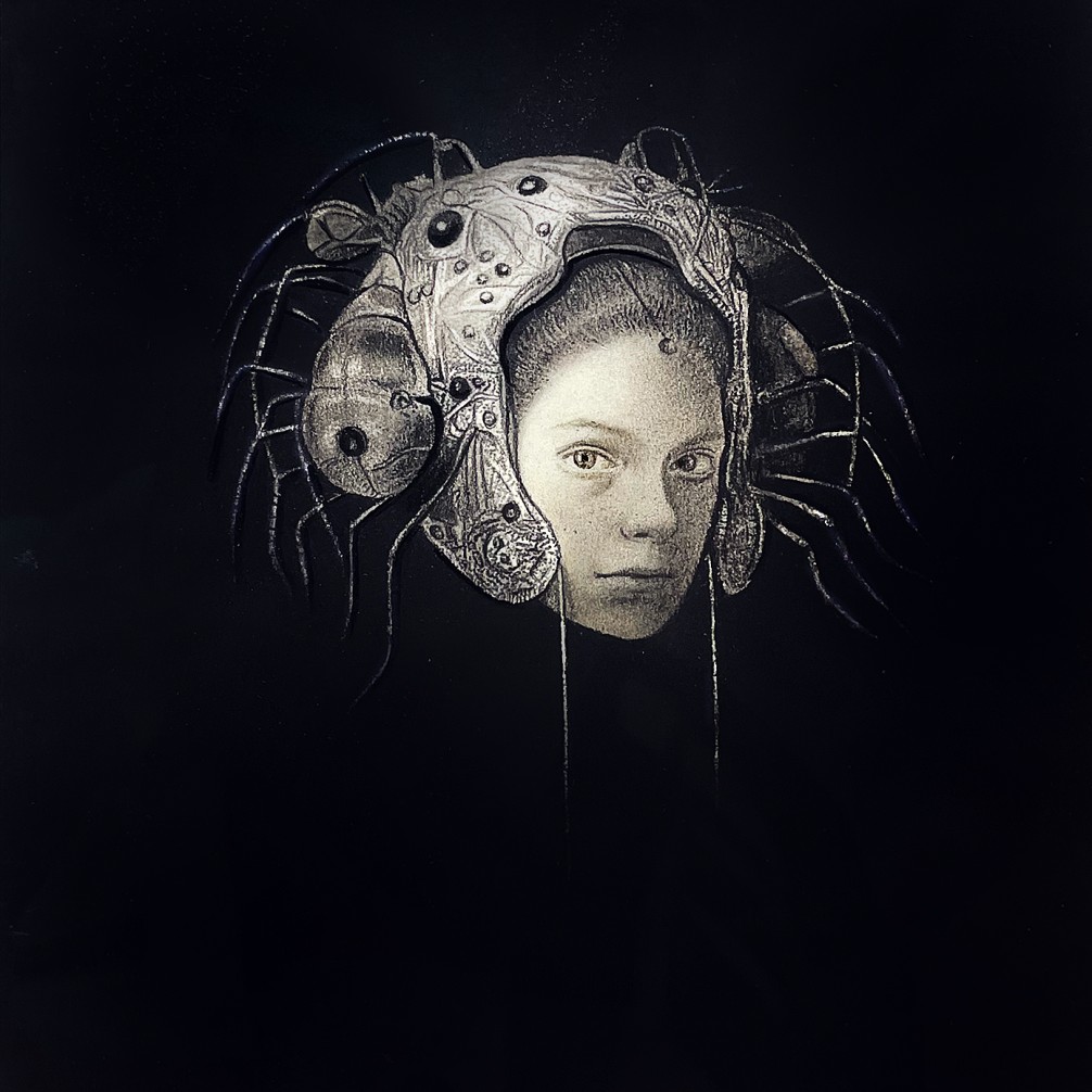 Эдит Бен Гида — Спасённое человечество IV, 2024 (масло на бумаге)