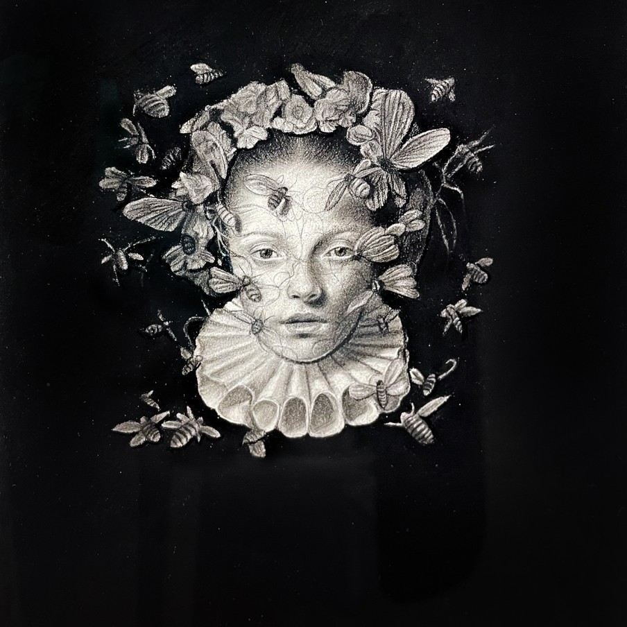 Эдит Бен Гида — Спасённое человечество V, 2024 (масло на бумаге)